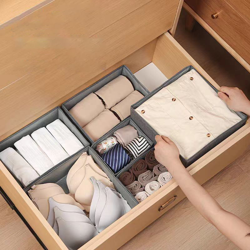 Drawer Organizer Non-woven Fab - Sock Organizer Tray ulasan dan harga