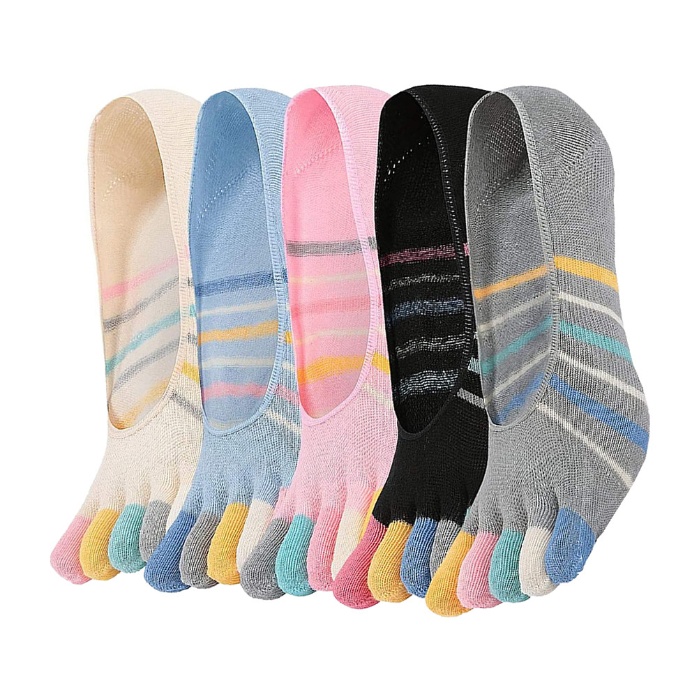 5Pairs Yoga Five Finger Socks  - Invisibility Sock Loafer ulasan dan harga