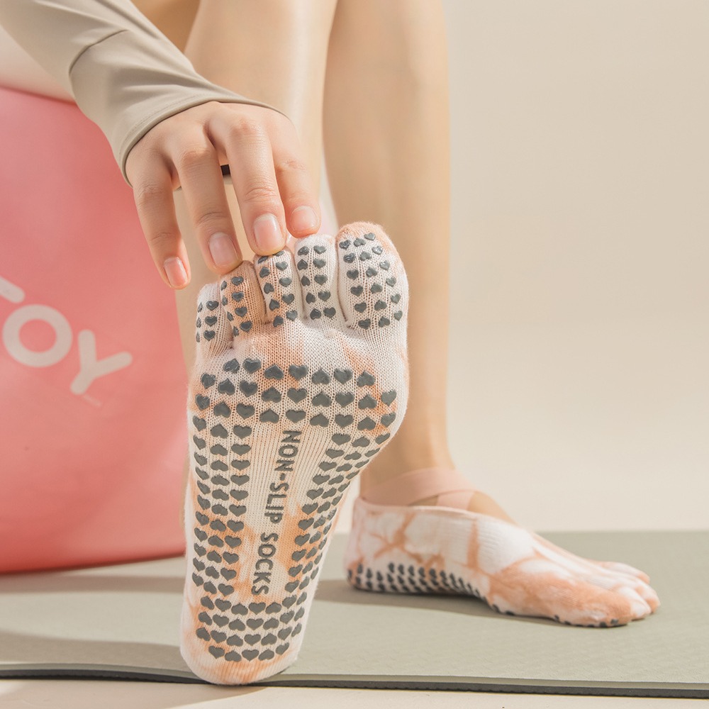 Tie-Dye Women's Five Finger Gr - Grip Sock Yoga ulasan dan harga