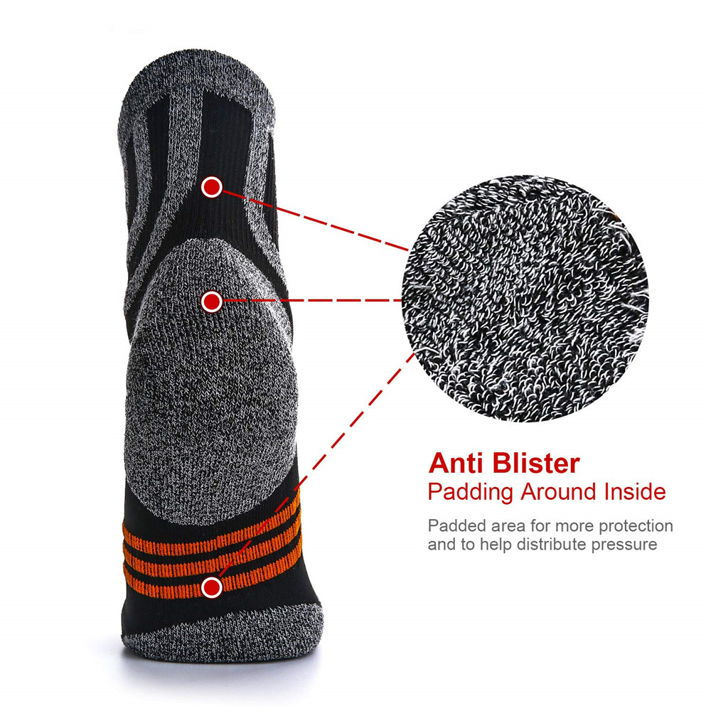 5 Pairs Socks Men Anti Blister - Wool Hiking Sock ulasan dan harga